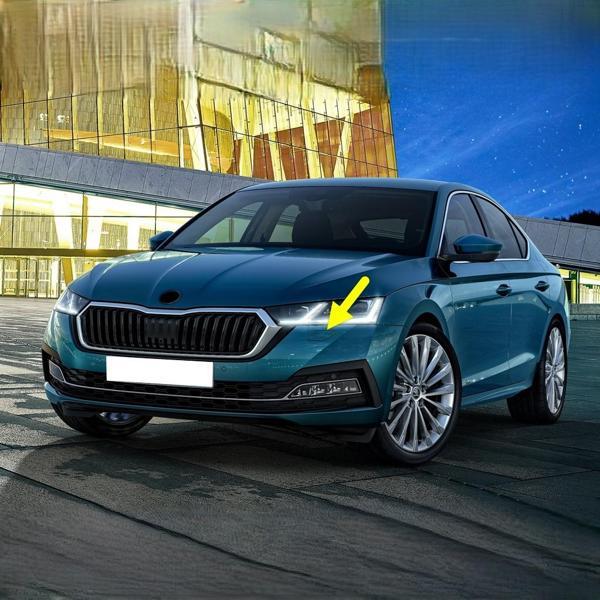Skoda Octavia 4 2020-2024 Sol Ön Far Yıkama Kapağı 5E3955109 - Image 1