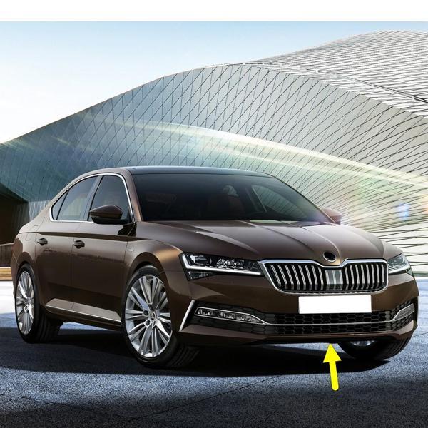 Skoda Superb 2020-2023 Ön Tampon Alt Orta Plastik Rüzgarlık 3V0807061 - Image 1
