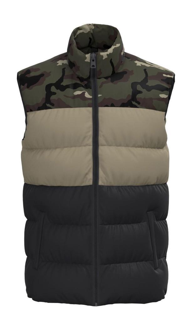 ONSMELVIN LIFE PUFFER VEST OTW VD YEŞİL - Image 1