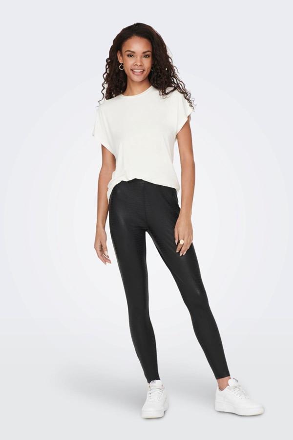 ONLY ONLSANIRA COATED LEGGING JRS 15276916 SİYAH - Image 1