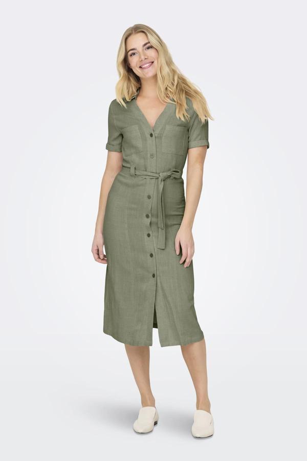 ONLSIESTA SS LIN BL SHIRT DRESS PNT NOOS  - Image 1