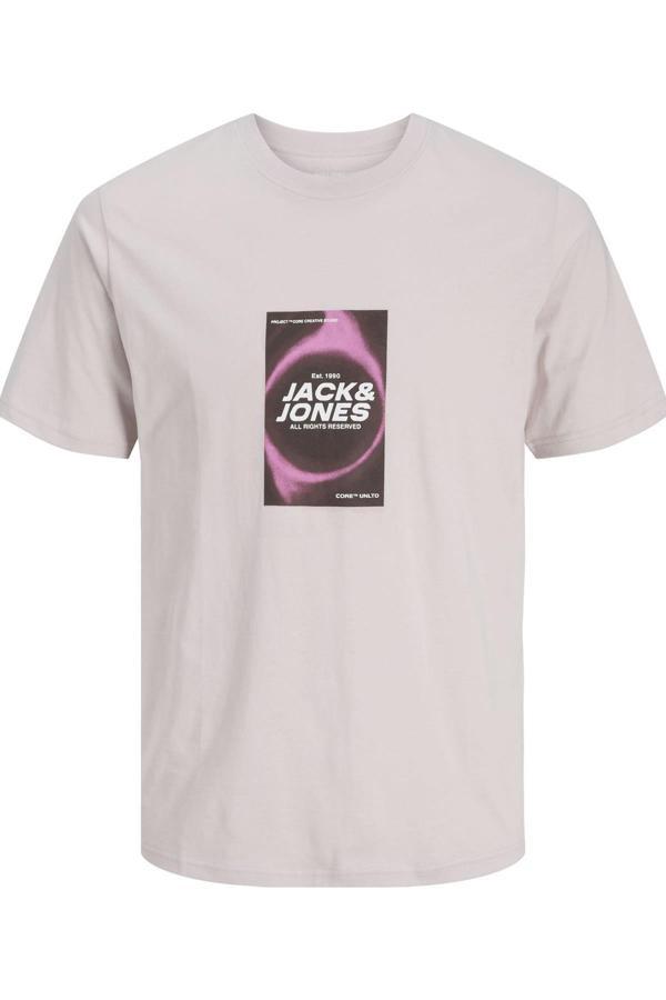 Jack&Jones JCORECHARGE FRONT PRINT SS CREW NECK FST 12276411 - Image 1