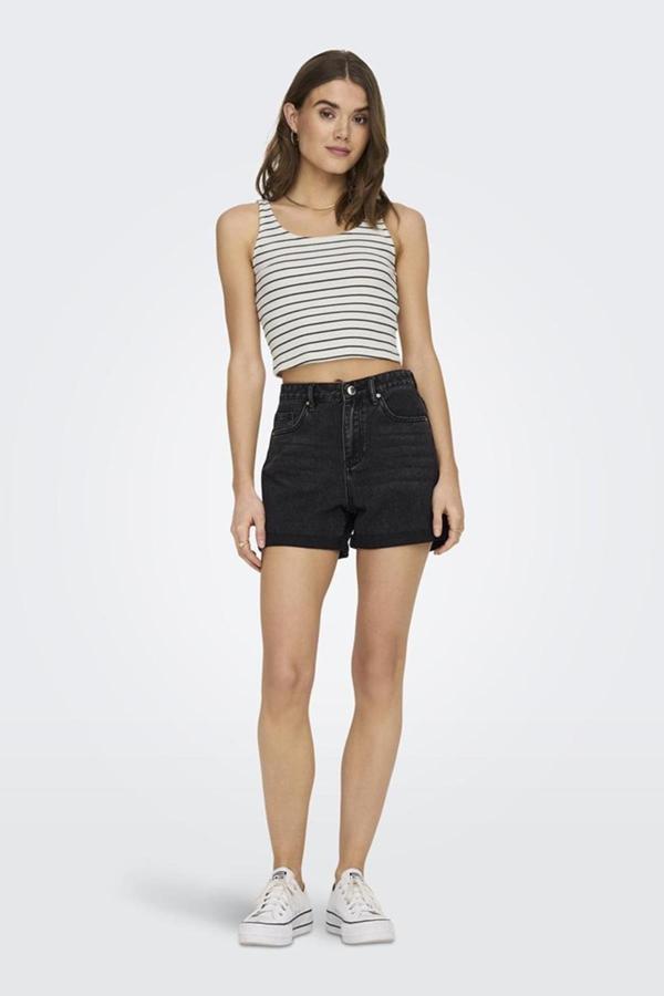 ONLY ONLPHINE DNM SHORTS MAS0003 NOOS 15196226 SİYAH - Image 1