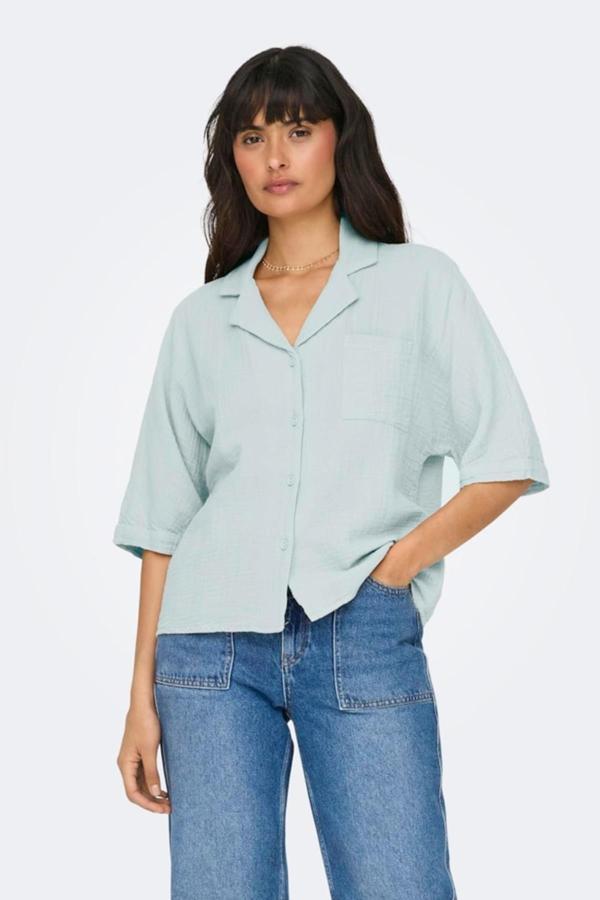 ONLTHYRA SS SHIRT NOOS WVN MİNT - Image 1