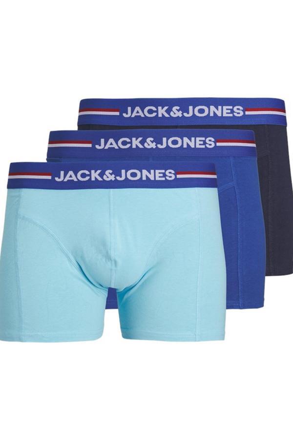 Jack&Jones JACTIM SOLID TRUNKS 3 PACK 12255826 MAVİ - Image 1