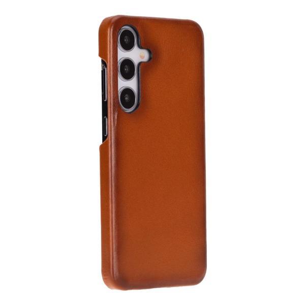 Samsung Galaxy S25 Uyumlu, Hakiki Deri, El Yapımı Arka Kapak, Gölgeli Taba - Image 1