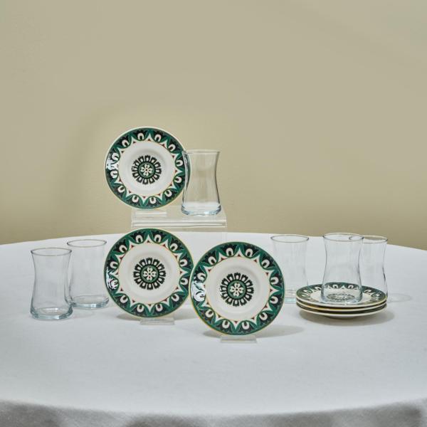 Karaca Lagada 6 Kişilik 12 Parça Çay Seti - Image 1