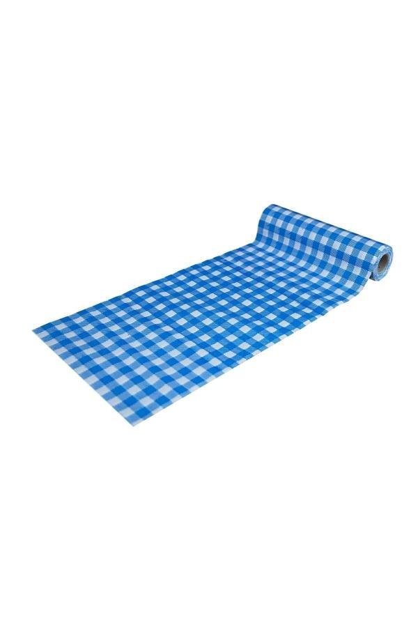 Pratikser Tek Kullanımlık Masa Örtüsü Mavi - 100X120Cm - 10Ad/Rulo - Image 1