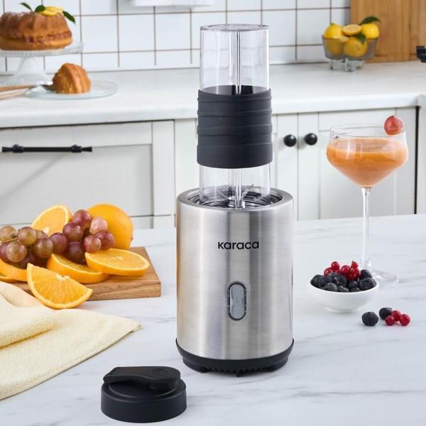Karaca Smooth and Move Inox 350W Personal Kişisel Smoothie Blender - Image 1