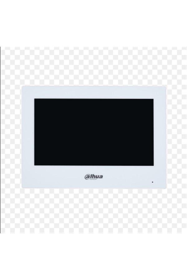 Dahua Vth2621Gw-Wp 7" Tft Dokunmatik Ekran Çok Yönlü Mikrofon Villa Tipi Wi-Fi Iç Ünite Beyaz Kasa - Image 1