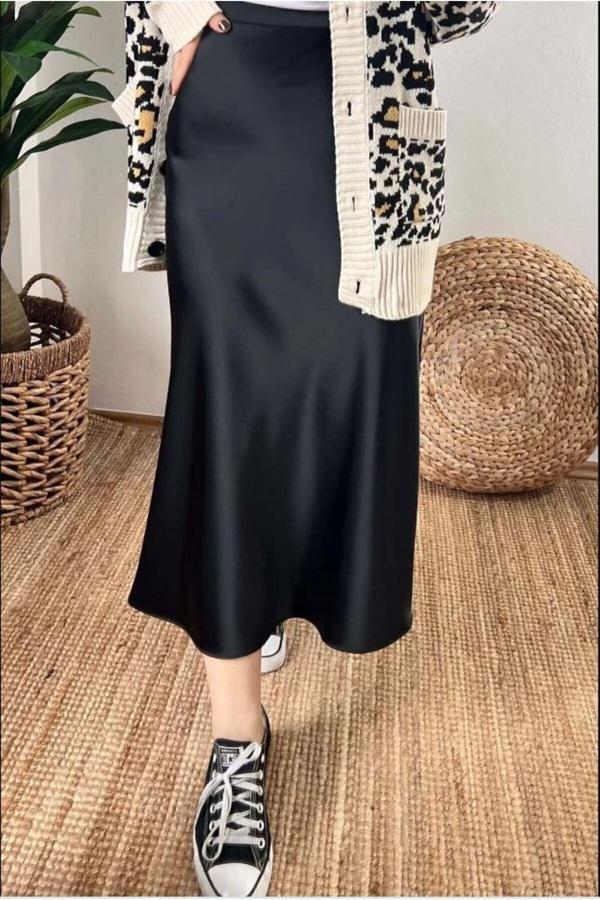 Moda Ugs Siyah Saten Etek Bol Kesim( Lütfen Çıklamayı Okuyun) - Image 1