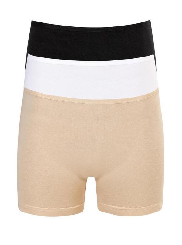 3 lü Paket Şahin Bayan Likralı Short Boxer 30556 - Image 1