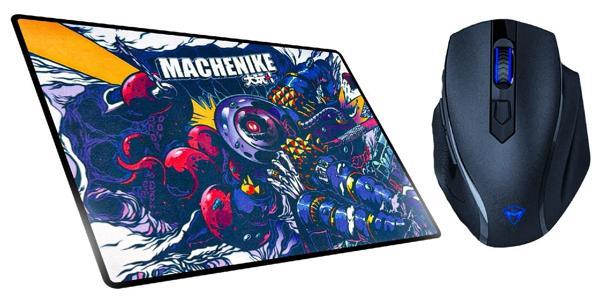 Machenike M2 Siyah Gaming Mouse ve Mousepad Kit - Image 1