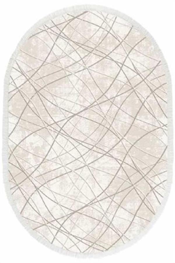 İpek Oval Halı Sardes Koleksiyonu 6111 Krem - Image 1