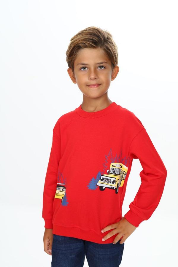 Toontoy Erkek Çocuk Baskılı Sweatshirt - Image 1