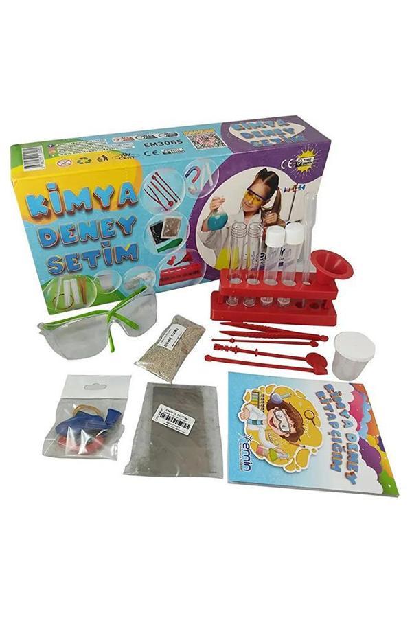 Kimya Deney Setim 1 Paket Eğitici Kimya Seti Okul Fen Bilimleri Deney Seti - Image 1