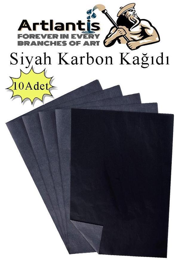 Siyah Karbon Kağıdı A4 10 Adet 21x29,7 cm Kopya Kağıdı Transfer Kağıdı Renkli Karbon Kağıdı - Image 1