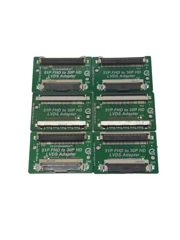 Lcd Panel Flexi Repair 51P FHD TO 30P Hd Lvds Adaptör 6 Adet - Image 1