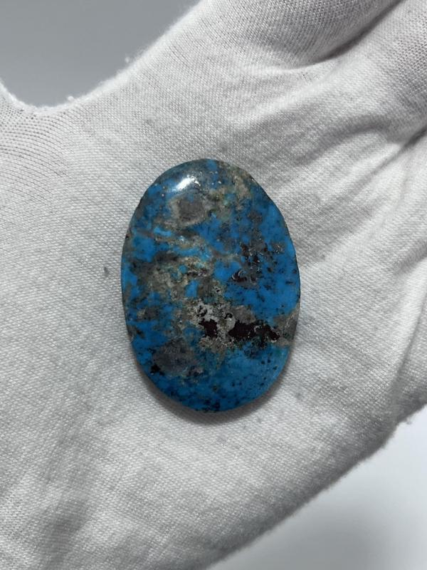 Okyanus Temalı Doğal Kabaşon Firuze Taşı 88,5 Karat - Turkuaz Taşı 17,72 Gram - Image 1