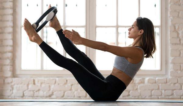 Cosfer 38 Cm Pilates Yoga Jimnastik Çemberi Sünger Turkuaz - Image 1