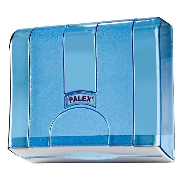 Palex Standart Z Katlı Kağıt Havlu Dispenseri Şeffaf Mavi - Image 1