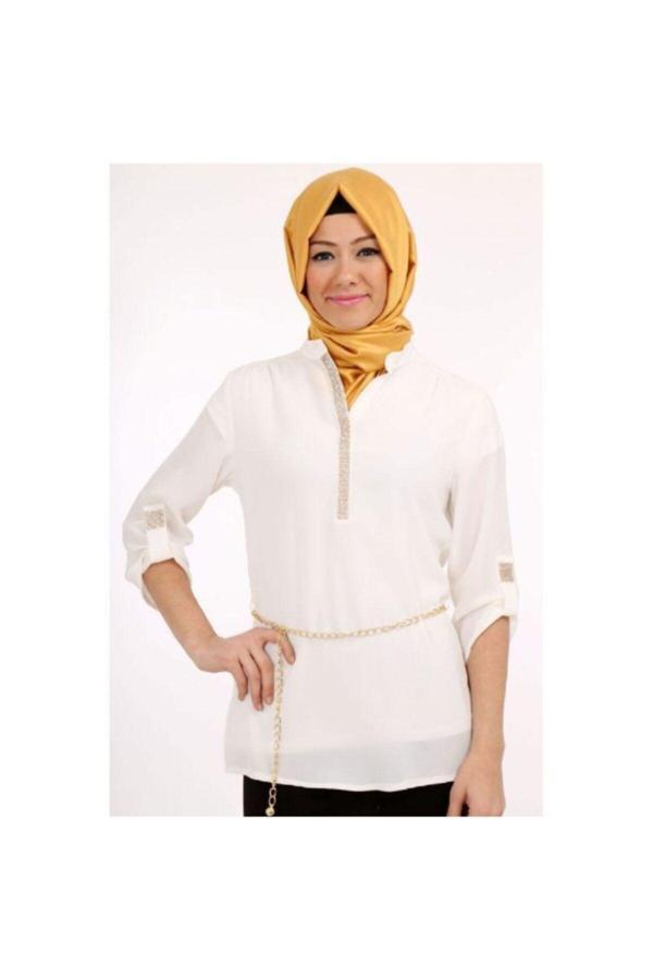 Kadın Ekru Bluz - Image 1