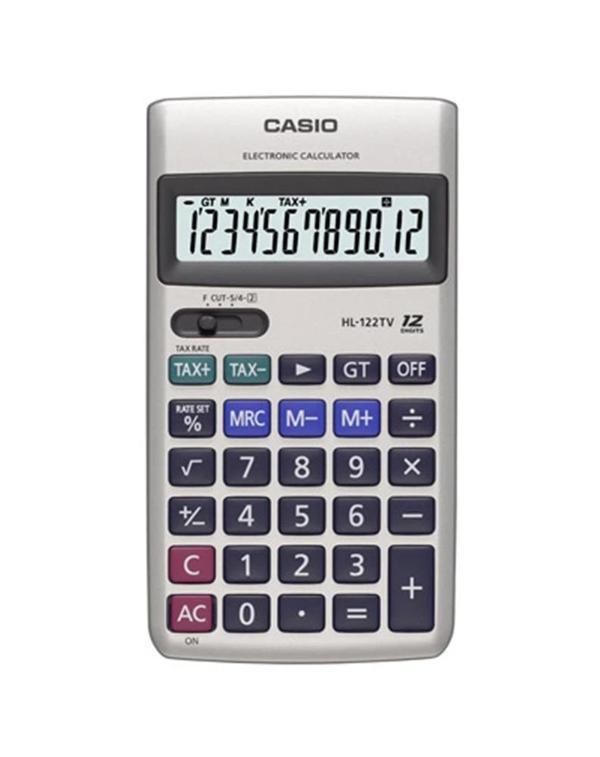 Casio HL-122TV 12 Hane Cep Tipi Hesap Makinesi - Image 1