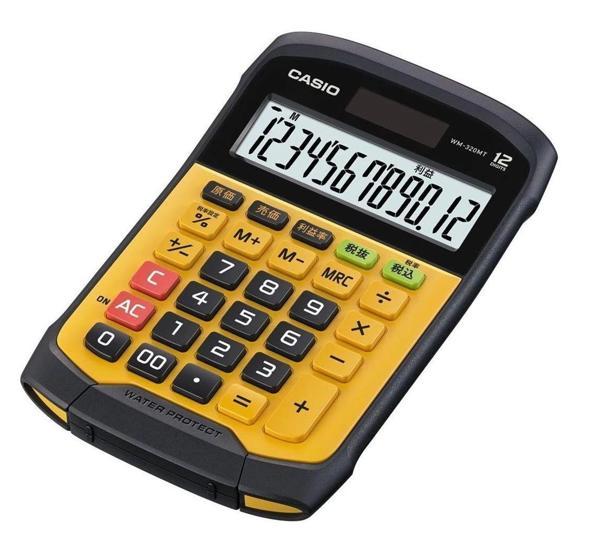 Casio WM-320MT 12 Hane Suya-Toza Dayanıklı Masa Üstü Hesap Makinesi - Image 1
