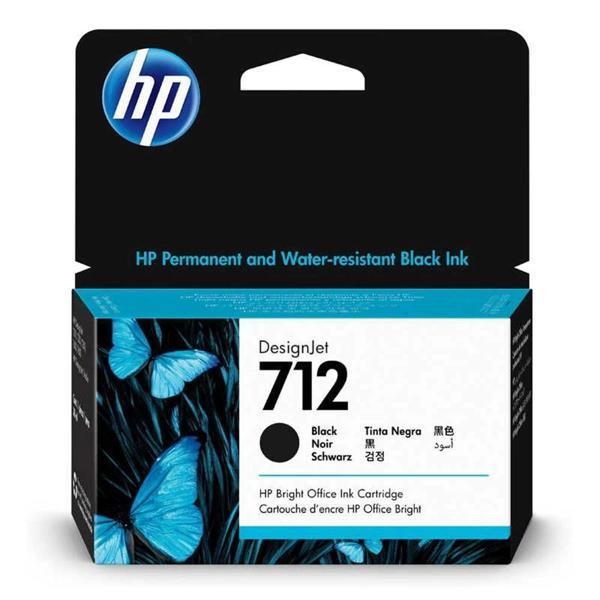 HP 712 Black Siyah 38ML Plotter Kartuşu 3ED70A - Image 1