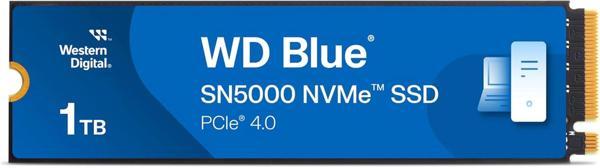 Wd 1TB Blue SN5000 WDS100T4B0E NVMe SSD M.2 2280 1 TB 5.000-4.000 MB-sn Ssd Disk - Image 1
