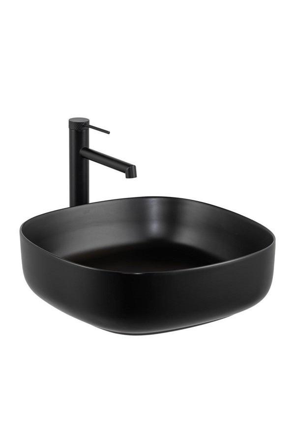 Lena Tezgahüstü Lavabo (Mat Siyah) E-W1203Ms - Image 1