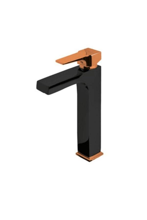 Newarc Aqua Çanak Tipi Lavabo Bataryası Siyah Parlak Bakır 941001Bs - Image 1