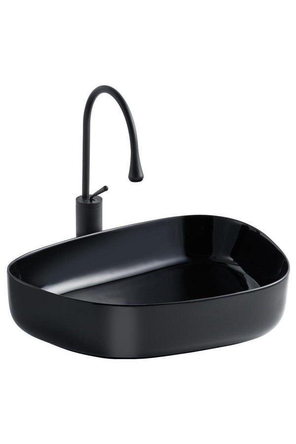 Lena Tezgahüstü Lavabo (Siyah) E-2107S - Image 1