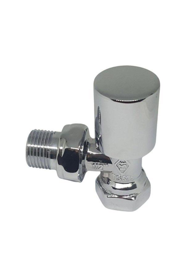 Eca 1/2 Köşe Radyatör Vanası (Krom Tepe) - Image 1