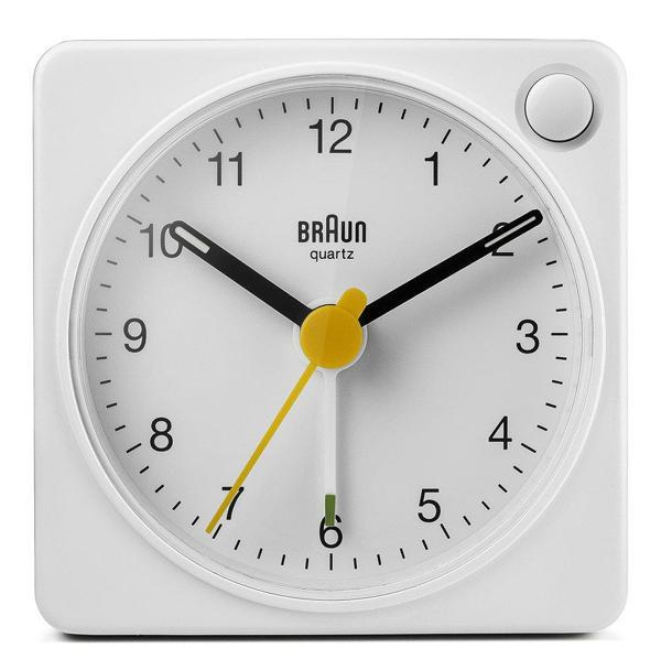 Braun BC02XW Beyaz Klasik Seyahat Analog Alarmlı Masa Saati - Image 1