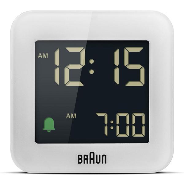 Braun BC08W Beyaz Klasik Seyahat Dijital Alarmlı Masa Saati - Image 1