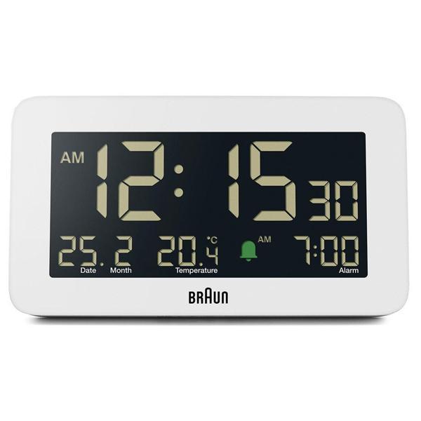 Braun BC10W Beyaz Dijital Alarmlı Masa Saati - Image 1