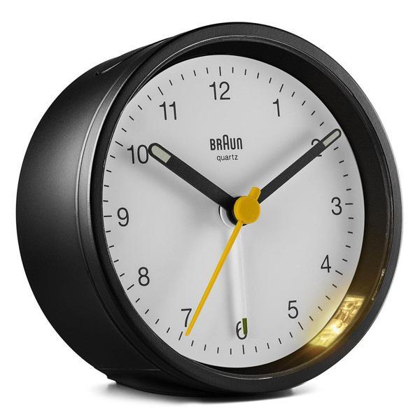 Braun BC12BW Siyah-Beyaz Klasik Analog Alarmlı Masa Saati - Image 1