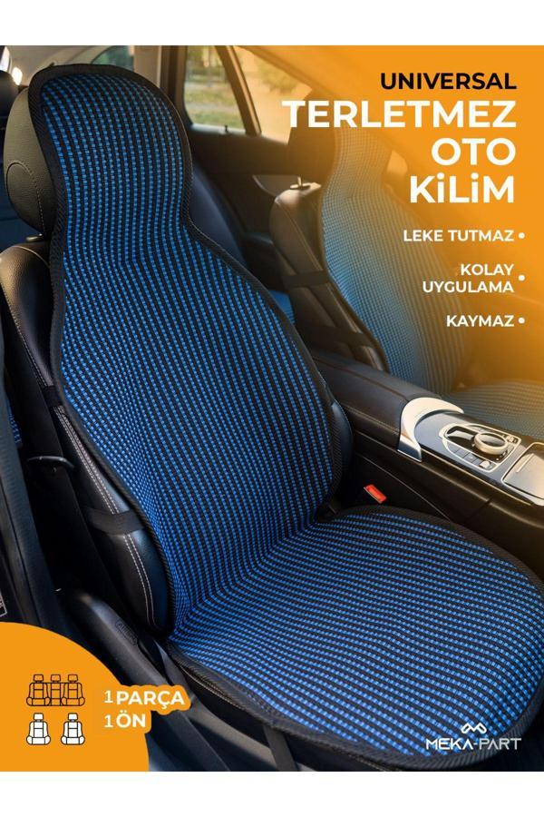 Trend Oto Koltuk Kilimi Tekli Oto Kilim Mavi Universal Kılıf 1 Parça Ön Koltuk İçin - Image 1