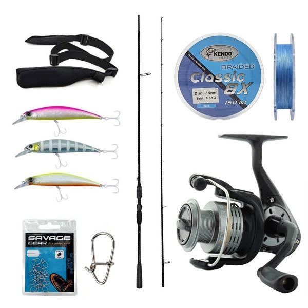 Yek Outdoor Spin Olta Seti Okuma Psycho Stick Game 274cm Ex-Fast 15-40gr 2 Parça Olta Kamışı&Okuma Revenger RV-40 FD Olt - Image 1