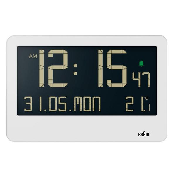 Braun BC14W Beyaz Dijital Duvar Saati - Image 1