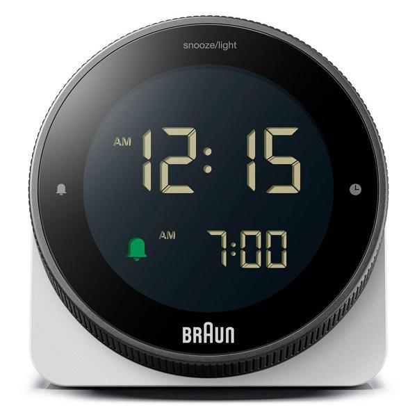 Braun BC24W Beyaz Dokunmatik Ekranlı Dijital Alarmlı Masa Saati - Image 1