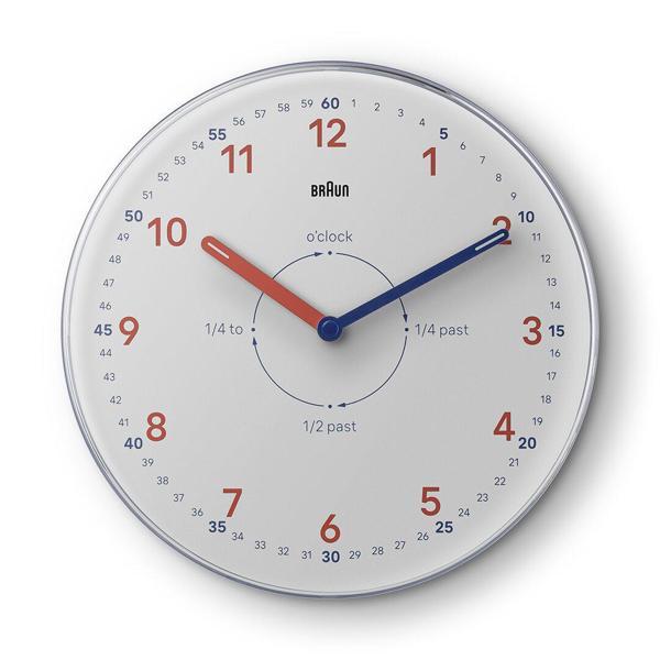 Braun BC26TW Beyaz Time Teachers Analog Duvar Saati - Image 1