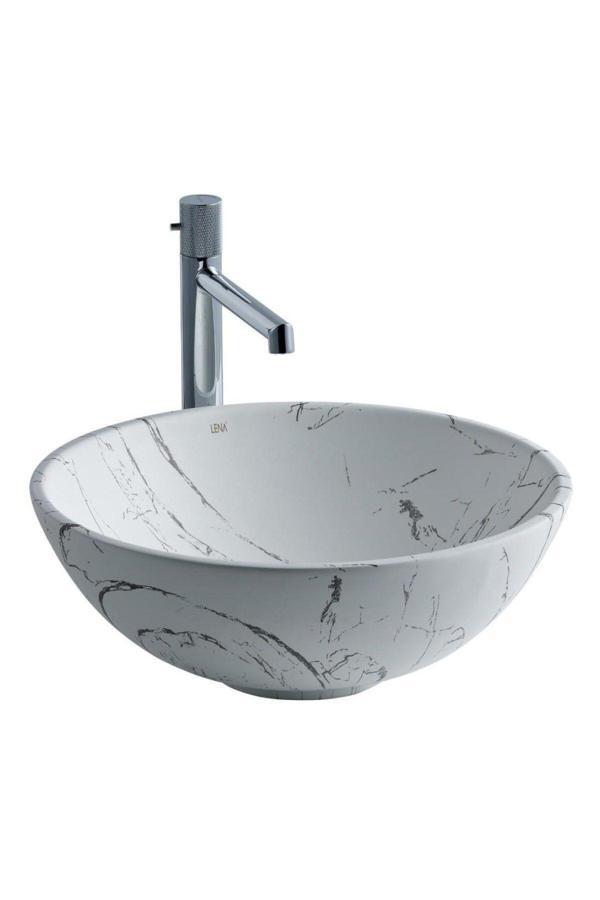 Lena Eh-2020M3 Tezgah Üstü Porselen Lavabo - Image 1
