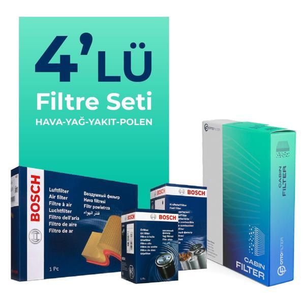 BOSCH Honda HR-V 1.6 Dizel Filtre Bakım Seti (2015-2021) 4 Lü - Image 1