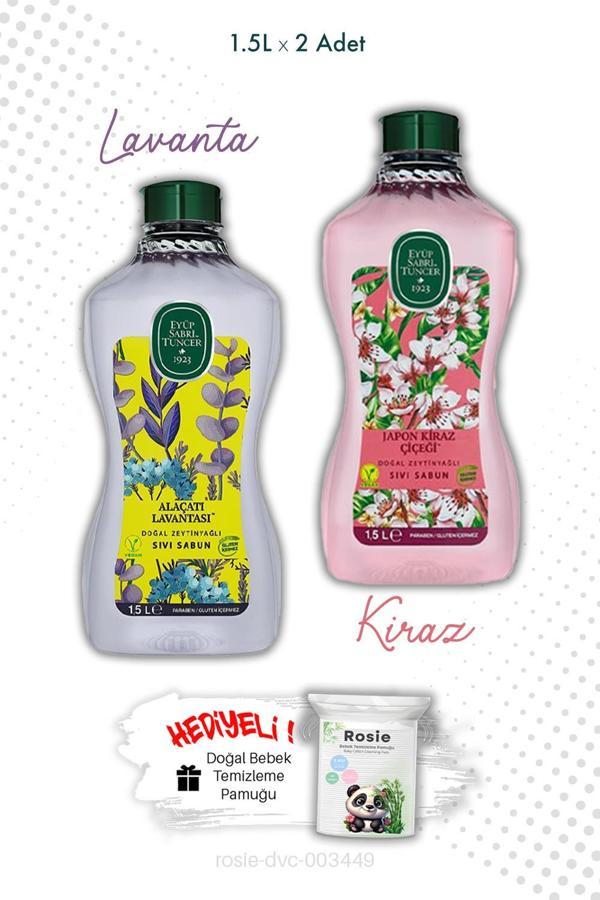 Alaçatı Lavantası ve Japon Kiraz Çiçeği Sabun 1.5L  Eyüp Sabri Tuncer ve ROSIE - Image 1