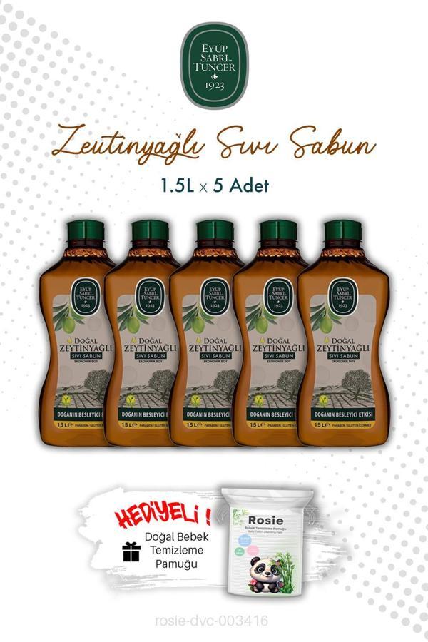 Doğal Zeytinyağlı X5 1.5L Sıvı Sabun ve ROSIE - Image 1