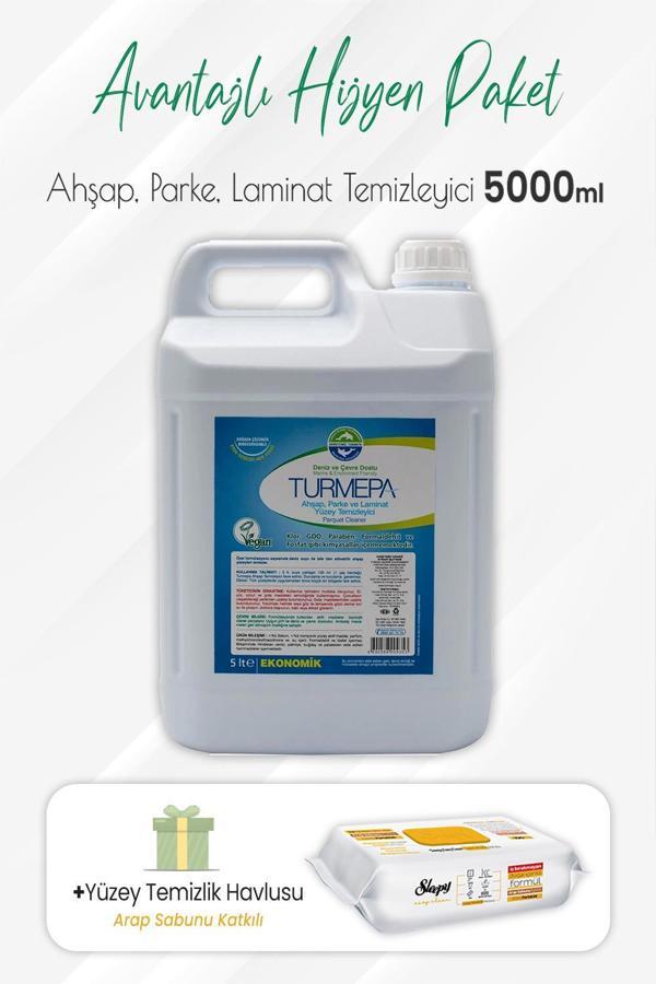Turmepa Ahşap, Parke Temizleyici ve Arap Sabunlu Yüzey Temizlik 100' lü - Image 1