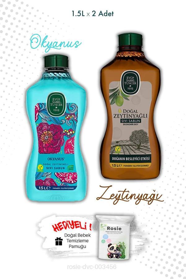 1.5L Sıvı Sabun Eyüp Sabri Tuncer Zeytinyağlı ve Okyanus ve ROSIE - Image 1