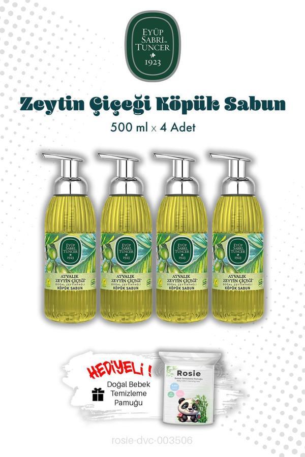 500 ML Ayvalık Zeytin Çiçeği Köpük Sabun X4 ve ROSIE - Image 1
